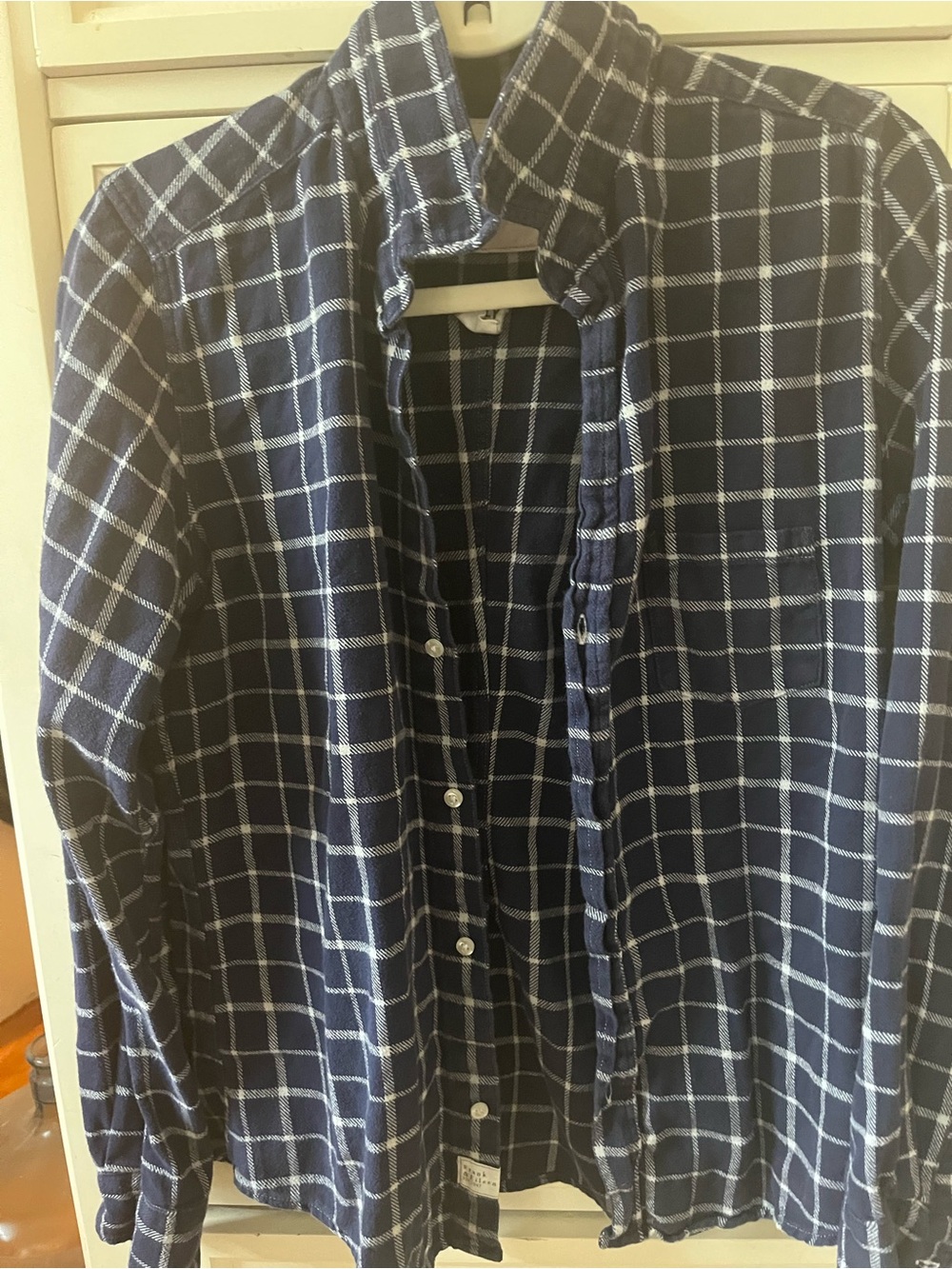 Frank & Eileen Navy Plaid Button-Up Shirt
